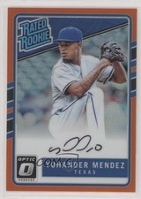 2017 Panini Donruss Optic Orange Prizm 74/99 Yohander Mendez #RRS-YO Auto 0c2