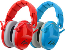Kids Noise Cancelling Headphones 25dB NRR Adjustable Headband Autism Ear