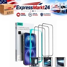 ESR 3 Pack Tempered Glass Screen Protector for iPhone 16 iPhone 15 9H HD Clear