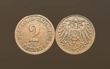 2 Pfennig 1906 D Deutsches Reich Wilhelm II