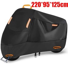 Large Heavy Duty Motorcycle Moped Bike Cover Waterproof Outdoor Rain Protector