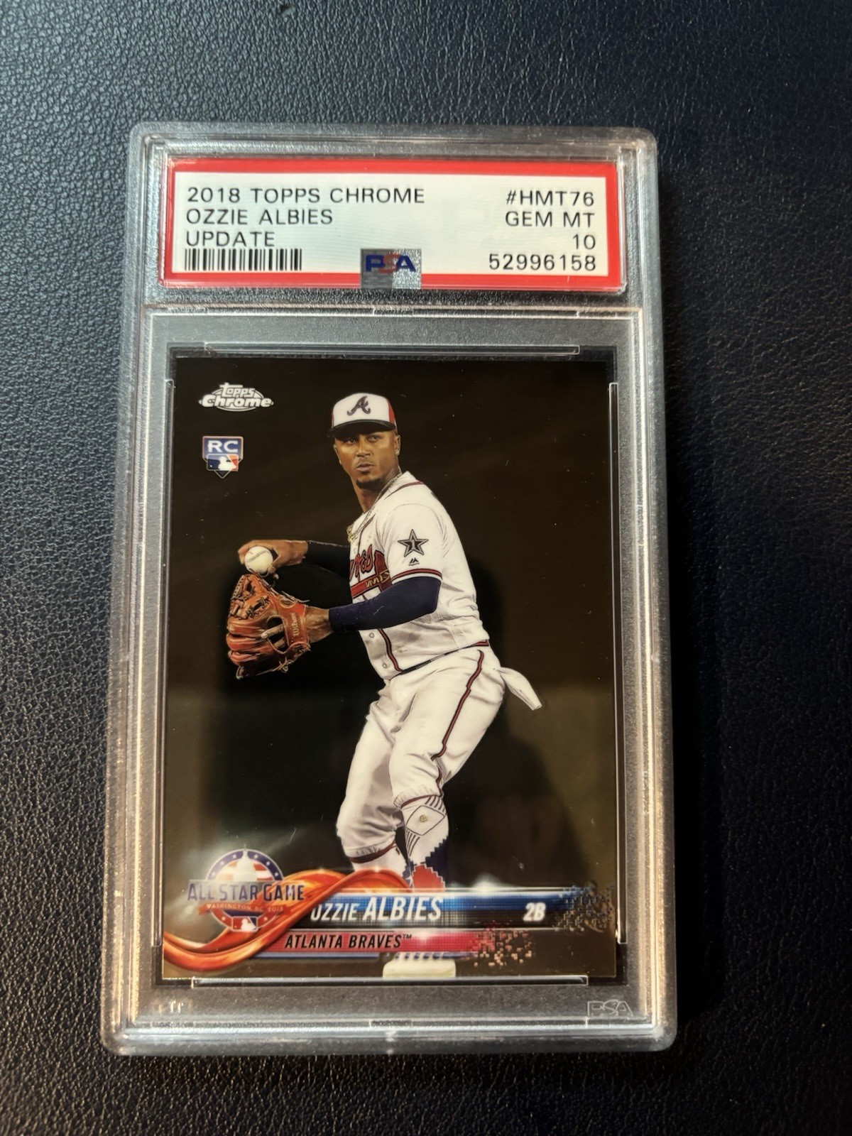 2018 Topps Chrome Update - All-Star Ozzie Albies #HMT76 (RC) PSA 10