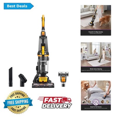 Eureka Powerful Upright Vacuum Cleaner MaxSwivel Pro NEU350 with Pet Tool,Yellow
