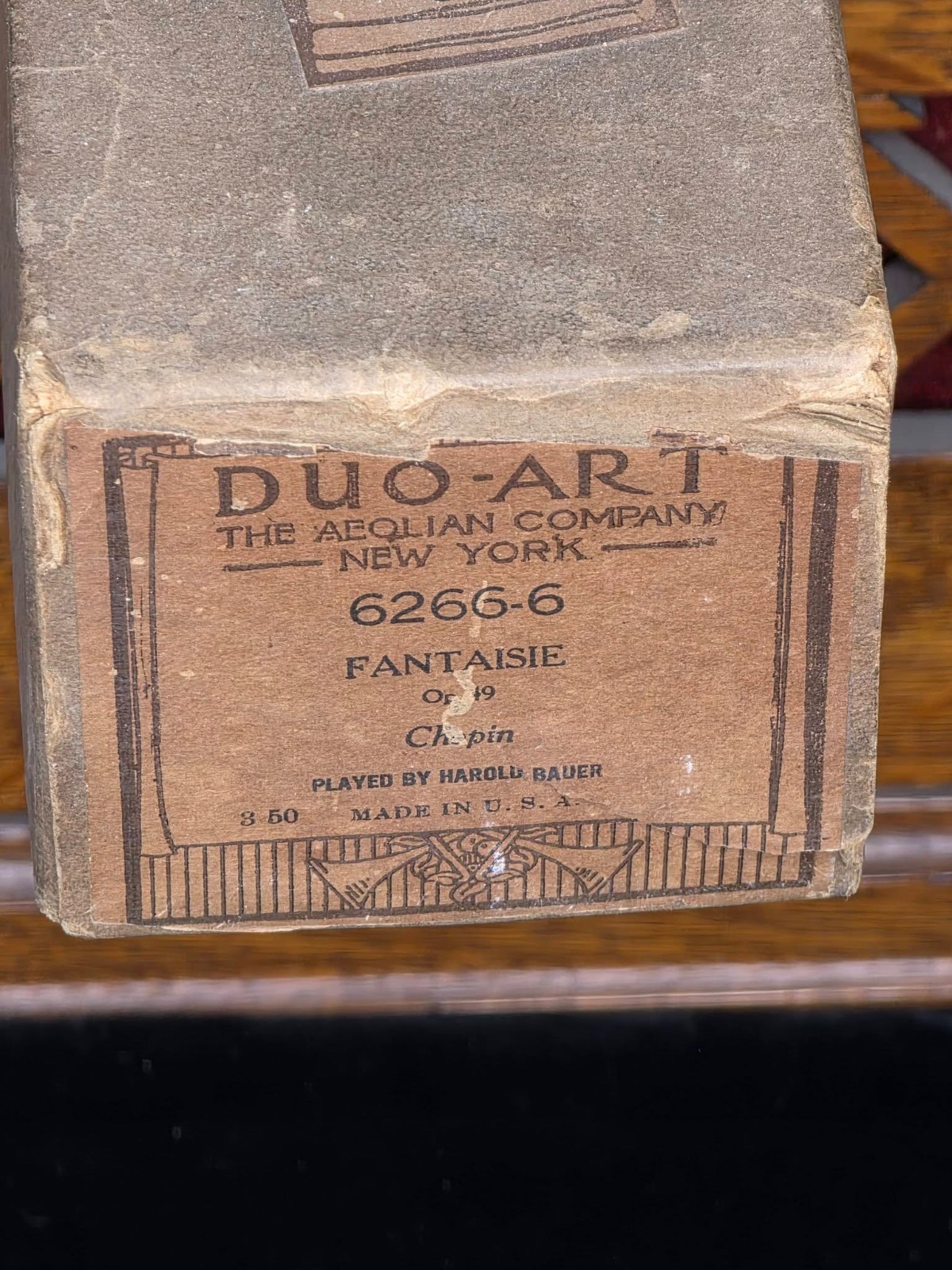 ANTIQUE DUO-ART PIANO ROLL 6266-6 FANTAISIEOP. 49 CHOPIN