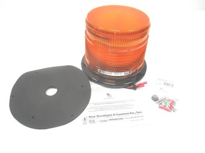 Old mountain 提灯　amber 256TS-TB-A-PK NEW STAR SIGNAL 256TS SERIES AMBER LED STOBE BEACON