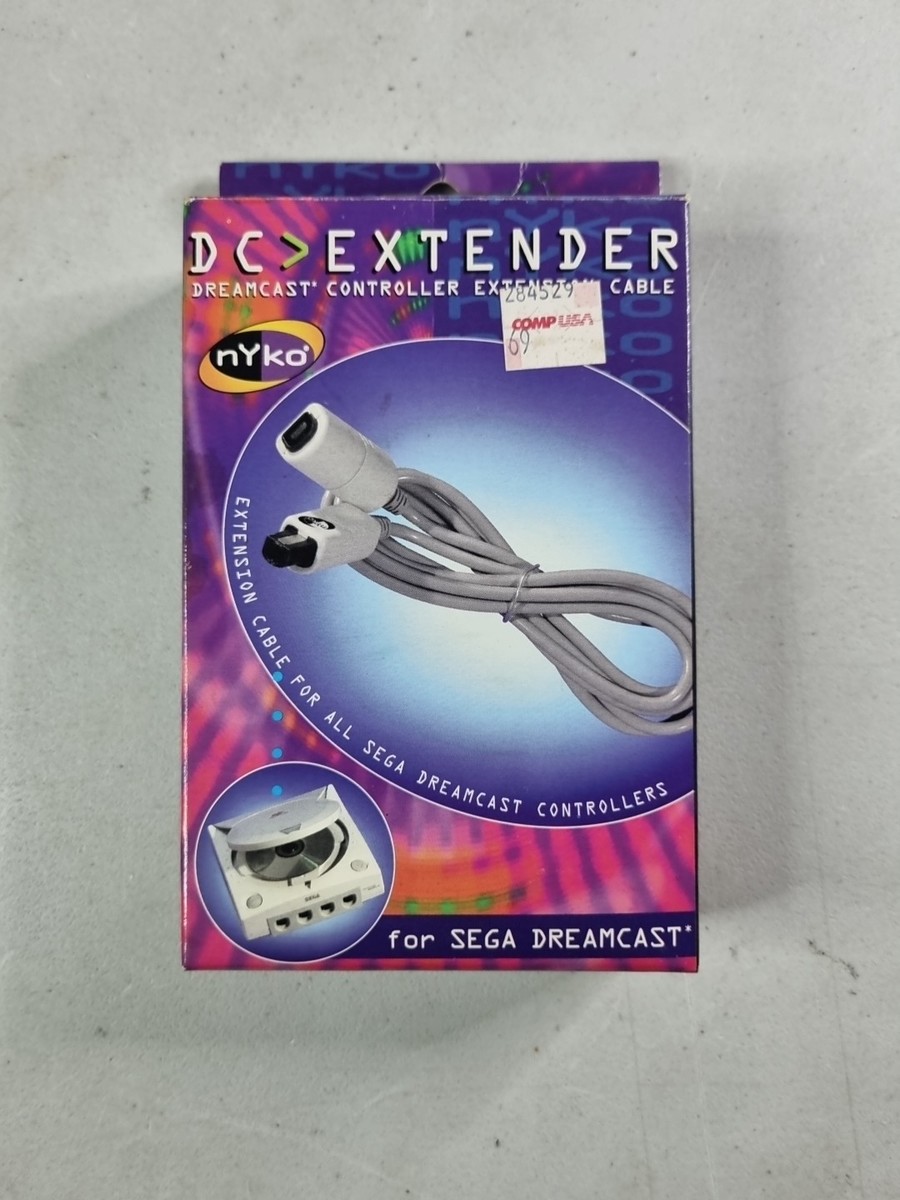 NIB Sega Dreamcast Controller Extender By Nyko Rare 3rd Party New