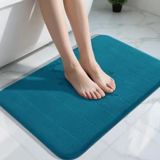 Yimobra Memory Foam Bath Mat, Super Soft Absorbent Bathroom Rug Non Slip 31.5...