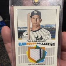 Topps 2026 Heritage Paul Goldschmidt Clubhouse Relic Yankees CCR-PG