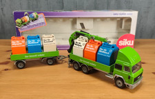 🗑️ SIKU 3813 Iveco Turbostar Recycling-LKW Zug 1:55 grün 🌟 OVP