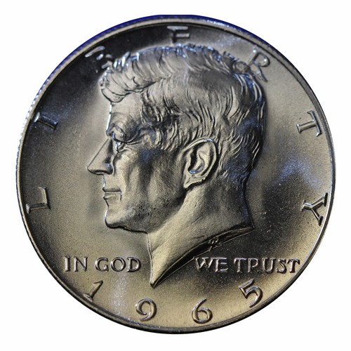 Moneta Argento Stati Uniti 1965 Philadelphia Moneta Mezzo Dollaro Kennedy 1965 - 40% Argento, Condizione Fior Di Conio (BU), Zecca Di Philadelphia Moneta Argento 40% Kennedy - Foto 8