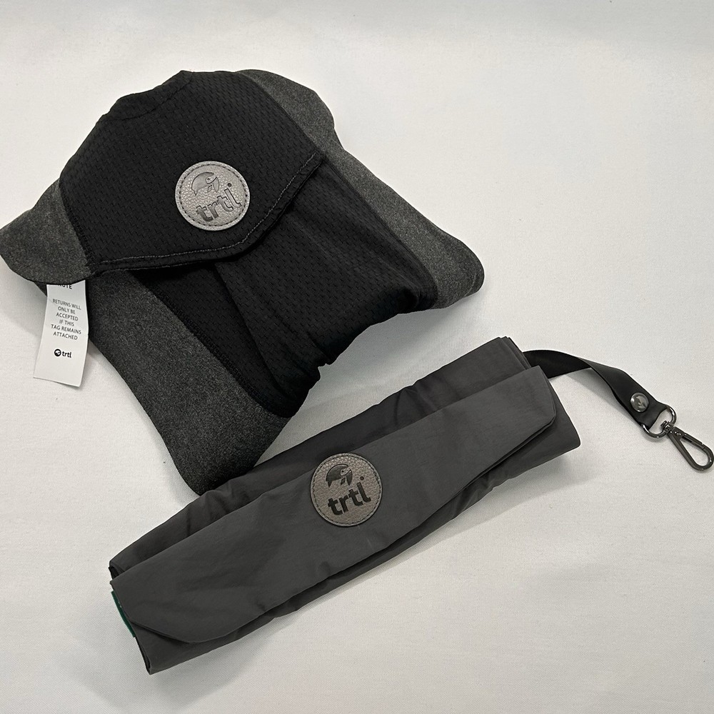 TRTL Travel Pillow for Neck Support on Airplanes Includes Dust Bag