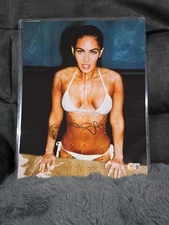 Sexy Megan Fox Signed Auto 11x14 Photo Beckett Witnessed BAS COA