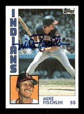 1984 Topps #689 Mike Fischlin signed autograph  crisp blue sharpie EAA1 BXCP71