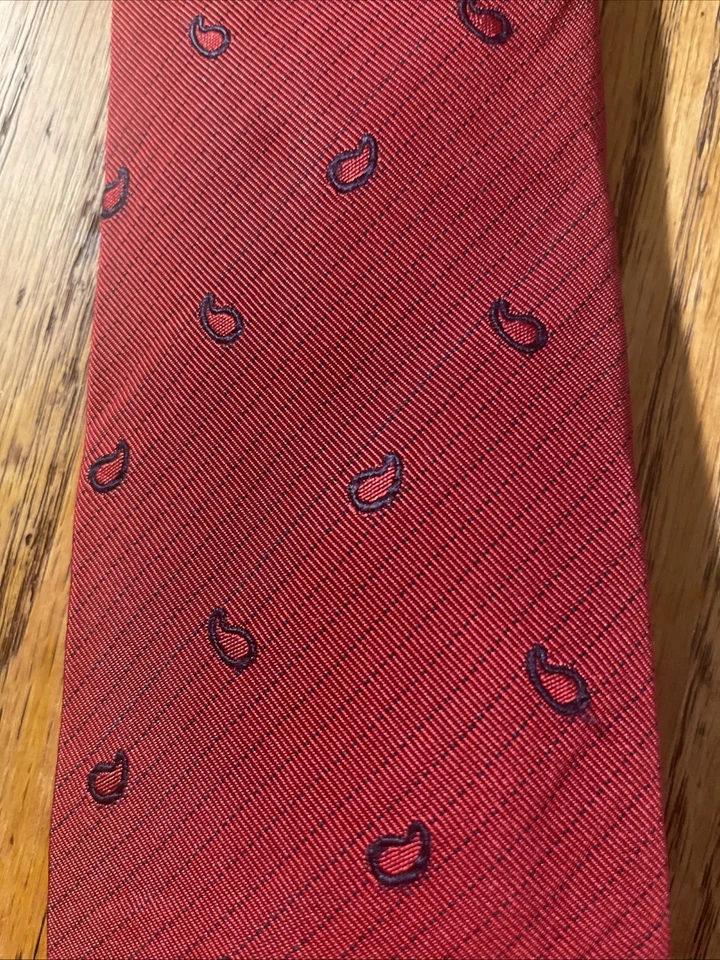 Corbata de cachemira semi ajustada de seda Altea usada en excelente estado para hombre hecha en Italia Foto 3 de 4