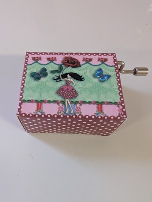 Vintage Fridolin Mini Music Box Germany Plays MELODIE: ''Happy birthday''