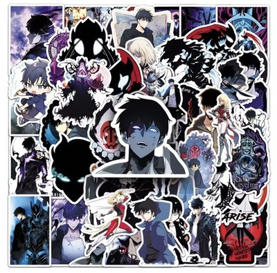 50x Solo Leveling Stickers Set Anime Manga Aufkleber Only I Level Up Stickerbomb