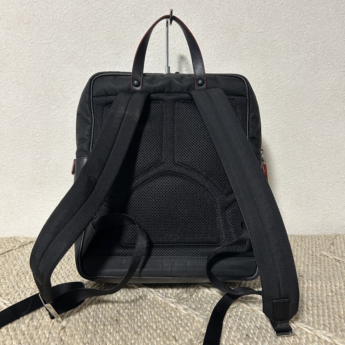PRADA Nylon Black Backpack 2VZ064 from japan thumbnail 2