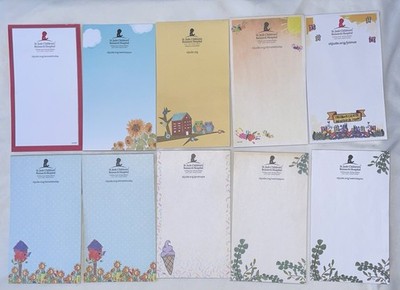 St Jude Children's Research Hospital 10 Notepads Scratch Pads To-Do List