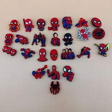 Set Of 25 Shoe Charms For Crocs - Spiderman Superhero Marvel