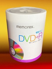 MEMOREX DVD R Recordable Blank Discs  Factory Sealed Qty 100 