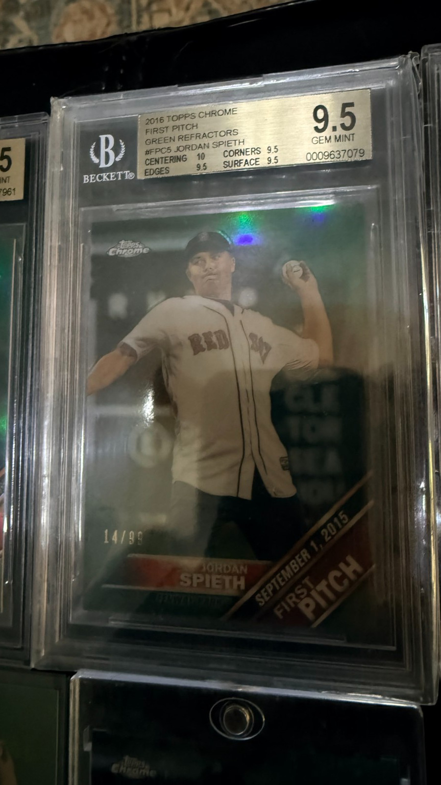 Jordan Spieth 2016 Topps Chrome First Pitch Collection Lot view 10