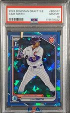 Cam Smith 2024 Bowman Chrome Draft 1ST SAPPHIRE REFRACTOR RC PSA 10 GEM Astros