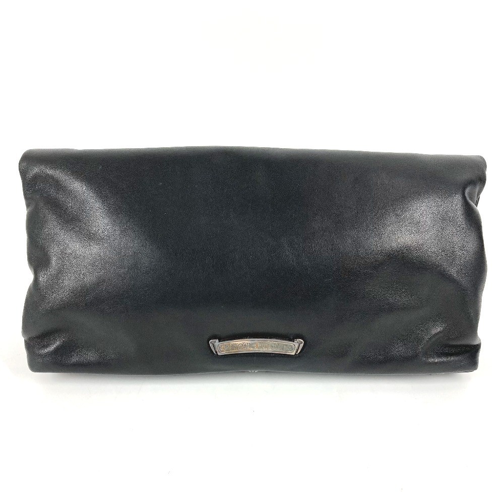 CHROME HEARTS Two fold Pyramid Studs Dagger Zip Bag Pouch Clutch bag thumbnail 3