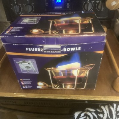 Feuerzangenbowle Fire Tong Punch Bowl Set, Glass Hot Pot Bowl