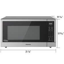 Panasonic NN-SN76LS1250W 1.6 cu. ft. Stainless Steel Microwave - Silver