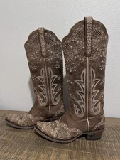 Lane Women's Boot Barn X Calypso Leather Western Bridal Snip Toe - Lb0512b