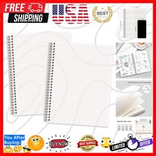 Graph Grid Paper Notebook, 2-Pack, 160 Pages per Pack, B5 Medium Size 7.6''  ...