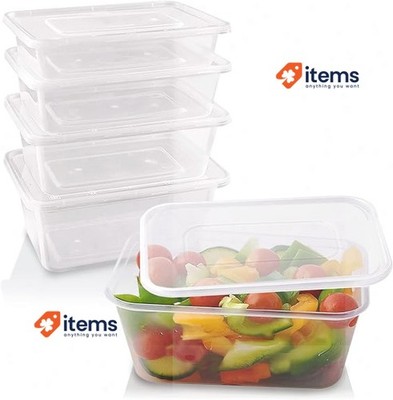 Sabco - 50pcs 1000ml Klar Kunststoff Mikrowelle Behälter mit Deckeln Bpa Frei