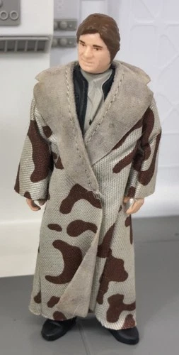 Vintage Star Wars 1983 Trench Coat Han Solo 3.75" Action Figure Kenner.  7