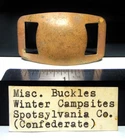 Spotsylvania Co. Civil War Relic Buckle Dug Confederate Winter Camp Site 1974