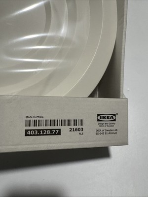 Ikea Clock White NYLLE Minimalist Clock New and Sealed Mid Century