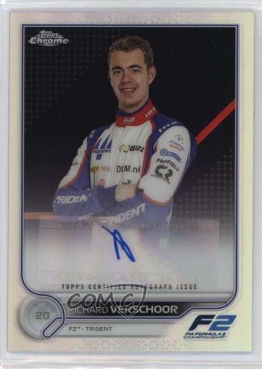 2022 Topps Chrome Formula 1 Auto Richard Verschoor #CAC-RV Auto 12a6