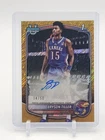 BRYSON TILLER 2025-26 BOWMAN CHROME U GOLD SHIMMER 1ST ROOKIE AUTO /50 Q6633