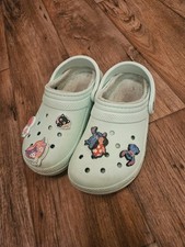 Crocs Classic Green Clog M4 W6, With Charms Kids Play