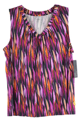 Apt 9 Essentials  Women's Multicolor Tank Top Blouse Sleeveless Pullover OX 023