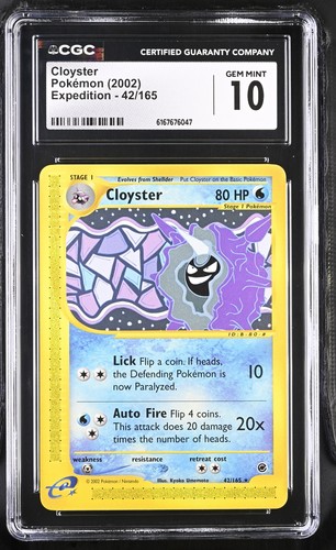Cloyster graded CGC 10 for sale on eBay