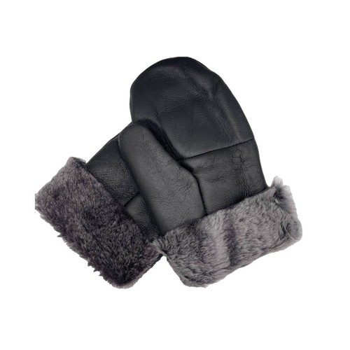 GUANTES DE PIEL DE OVEJA negros de piel de oveja de piel de oveja genuina para hombre y mujer - Imagen 38 de 47