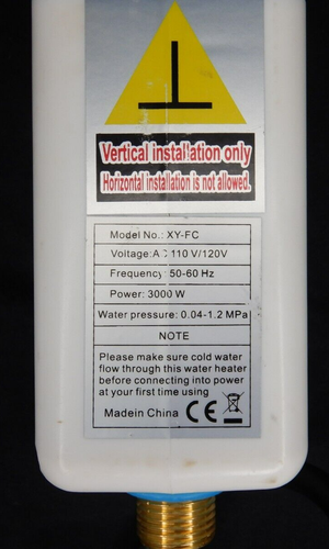 3500W/3000W Digital Display Home Electric Water Heater XY-FC for Bathroom RV - Picture 4 of 7