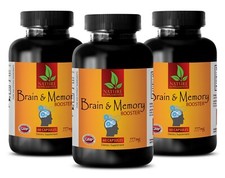 Brain Memory Booster Supplement - Supports Brain Activity Pills 3 Bottles