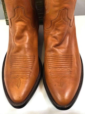 LUCCHESE Women Cognac Ranch Hand Made 