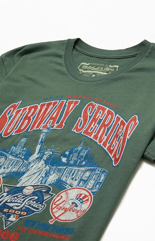 90‐00s mitchell&ness baseball shirt Mitchell & Ness MLB Subway Series New York Yankees vs Mets T