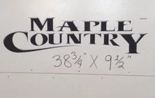 CROSSROADS MAPLE COUNTRY RV SIDE/REAR LOGO DECAL 39x9 BLACK & WHITE READ DESCRIP