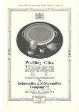 Vintage Advertisment for 1922 - Goldmiths Silversmiths and Fashion - 2 sided.