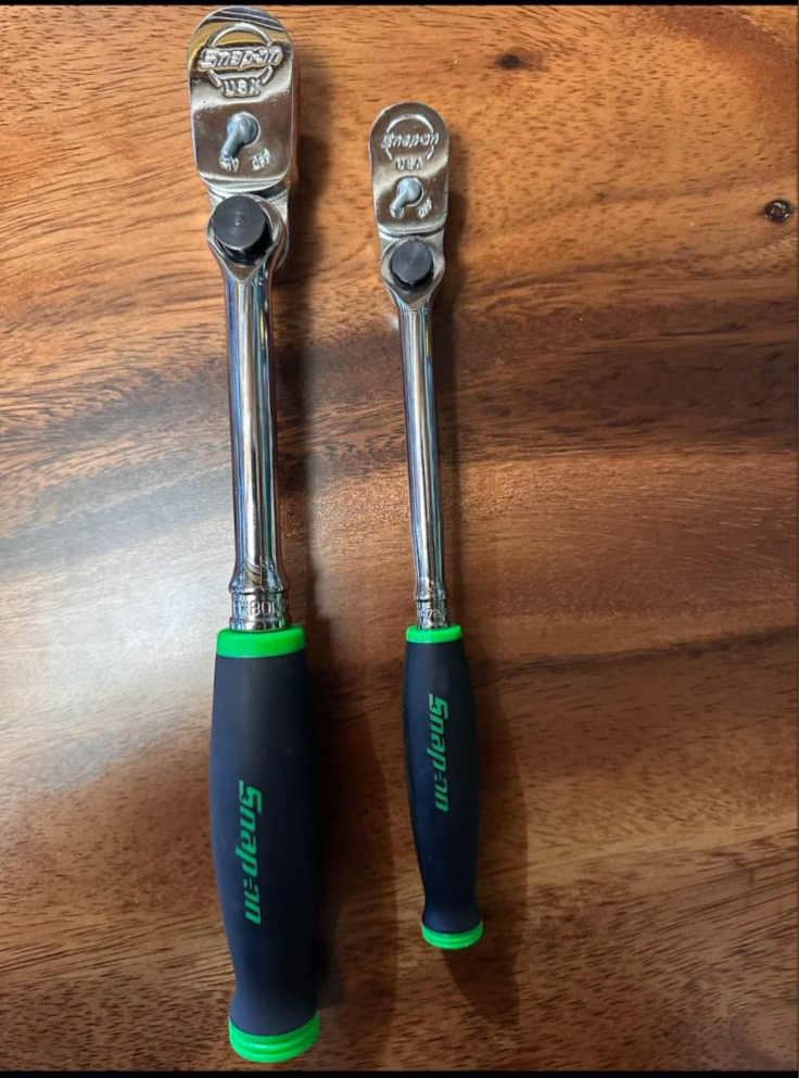 NEW* Snap On Tools FH80MP and TH72MP GREEN Indexing Ratchet Combo 