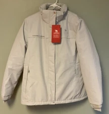 CAMEL CROWN Hooded Ski Jacket Light Gray Women's Large New