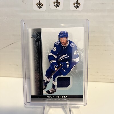 2022-23 Sp Rookie Authentics Nick Perbix Jersey Patch RC Tampa Bay Lightning RC